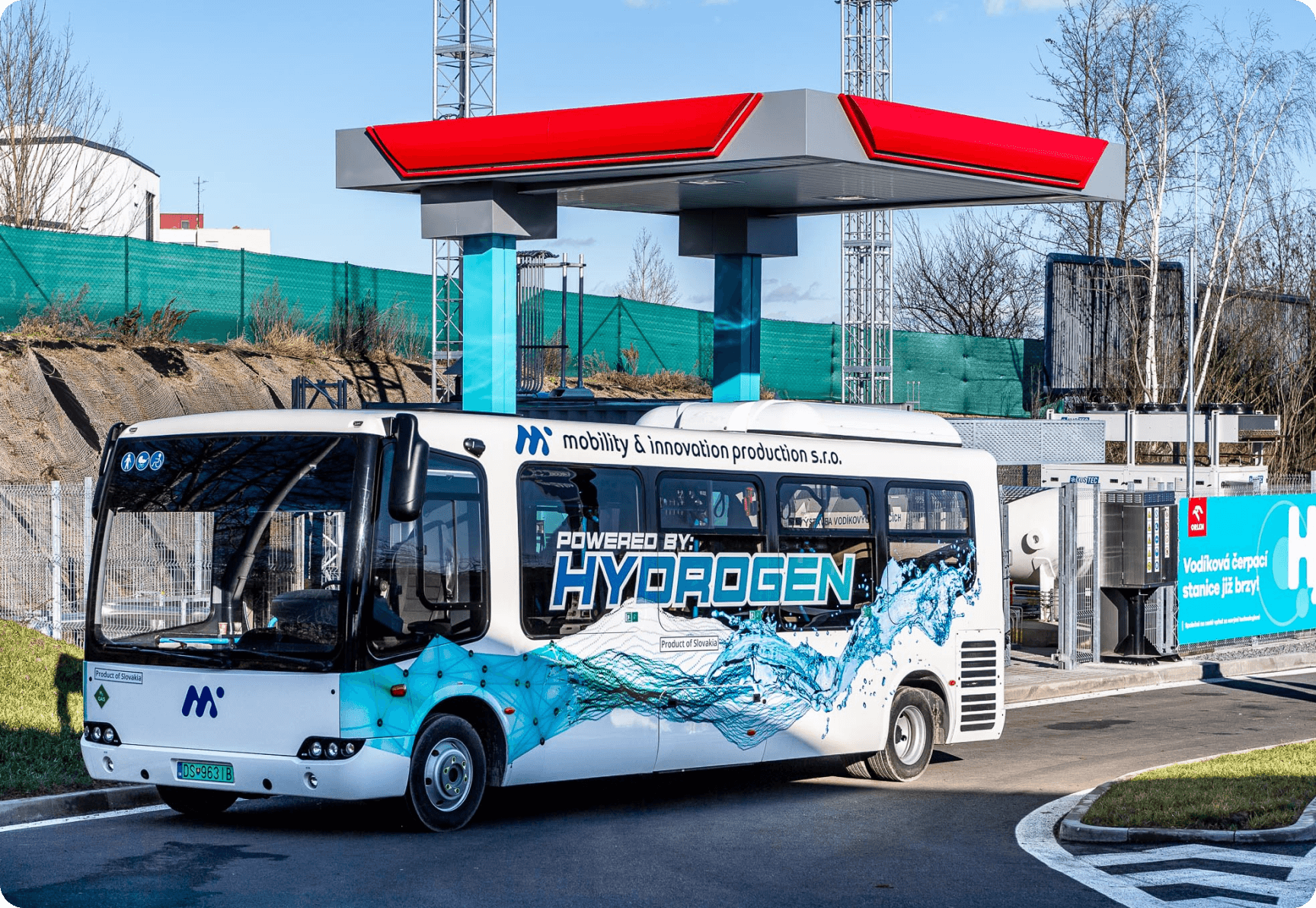 ORLEN Unipetrol s městy Most a Litvínov spouští pilotní provoz vodíkového autobusu