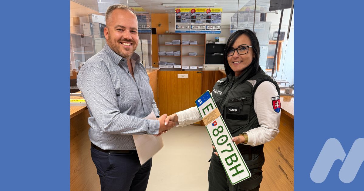 The first hydrogen truck in Slovakia now has its license plate