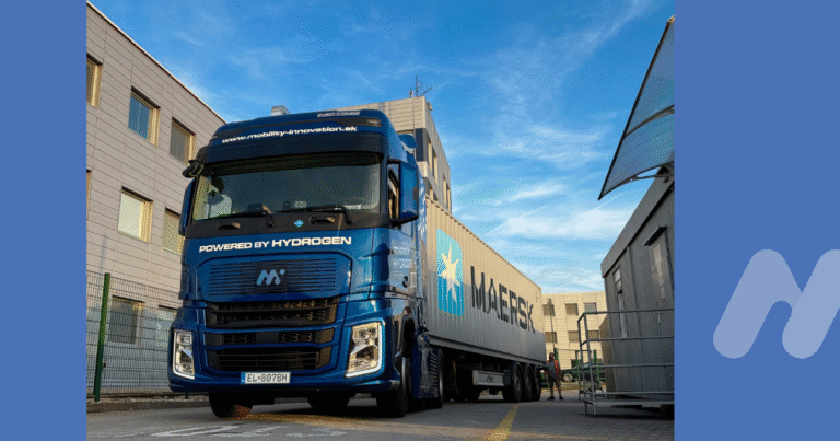 Hydrogen-powered truck developed by Mobility & Innovation Production, ready for real-world logistics testing.